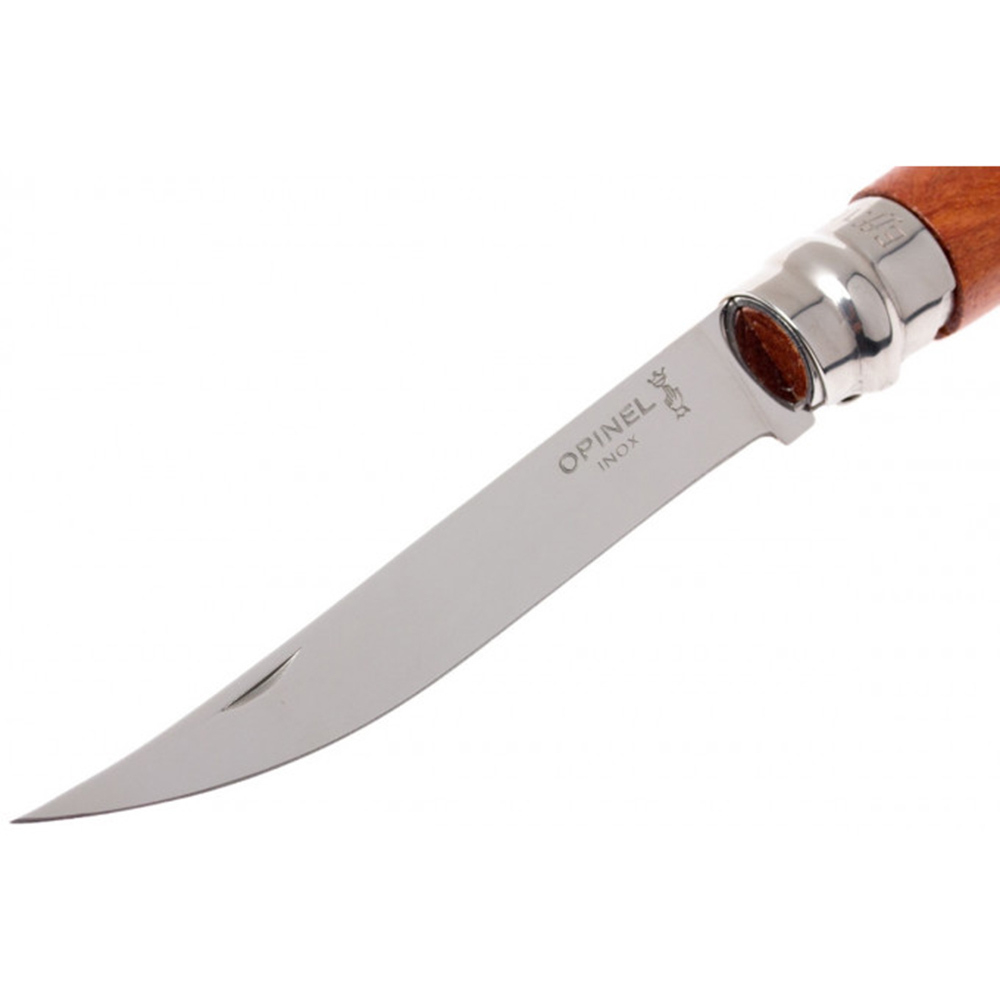 Нож филейный Opinel №10, нержавеющая сталь, рукоять бубинга, 000013