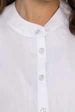 Блуза с завязками Ажур (белая) Б14386-10М LT Collection