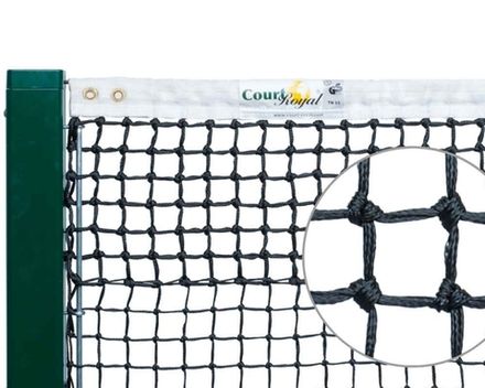 Теннисная сетка Court Royal TN 55 - толщина нити 3,4 мм. для одиночных турниров (корт без коридов для парной игры)