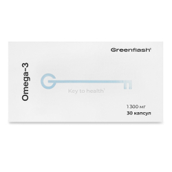 Greenflash Omega-3, капсул 30 (ПНЖК 900мг, ЭПК 500мг, ДГК 200мг)