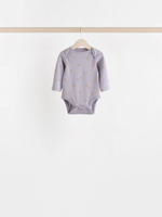 Боди с длинным рукавом для малышей Next N95-304, 7 шт., Белый, Розовый, Салатовый