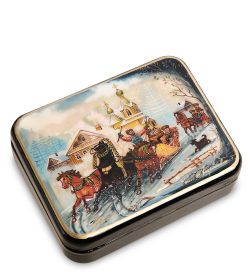 Народные промыслы ШК-55/166 Шкатулка «Тройка»