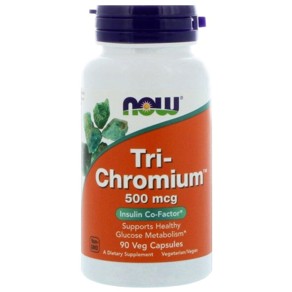 NOW Tri-Chromium 500 мкг. + Cinnamon (90 капс.)