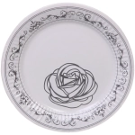 Тарелка бумажная 18 см в наборе 10 шт «Чайная роза»