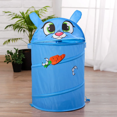 Корзина для игрушек «Зайка» с ручками и крышкой, размеры: 55*33*33 см, для детей от 3 лет