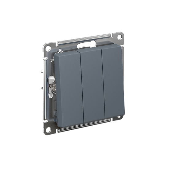 Выключатель 3-кл. СП AtlasDesign 10А IP20 (сх. 1+1+1) 10AX механизм грифель SE ATN000731