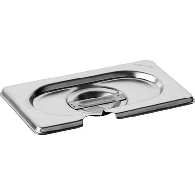 Крышка для гастроемкости с вырезом для ложки GN 1/9;сталь нерж.;,H=3,L=18,B=11см;металлич. (Цвет: серебристый)