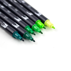 Набор Tombow AB-T Dual Brush Green 173 Willow Green, 131 Lemon Lime.