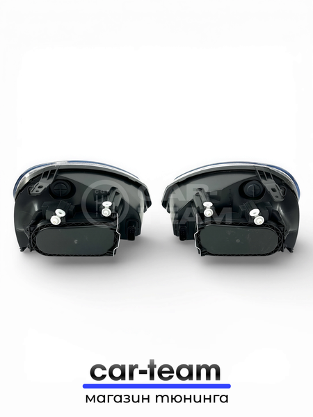 Фары на Лада Приора 1 (2170-72) передние с Bi LED модулями 2.5 дюйма, черная маска (под ключ)