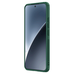 Чехол зеленого цвета (Dark Green) от Nillkin c поддержкой MagSafe для Xiaomi 15, серия Super Frosted Shield Pro Magnetic Case