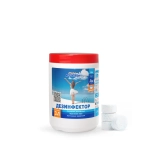 Комплексное средство для дезинфекции воды в бассейне Aqualeon DK1TB 5 таблеток/200 гр. (банка, 1 кг)