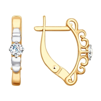 Серьги Au 585 (027910)