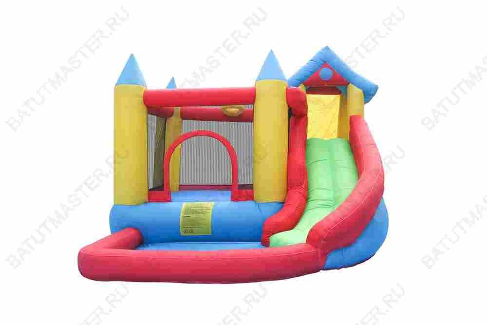 Батут на дачу для детей "Волшебный домик" 3,5*2,7*2,15 м