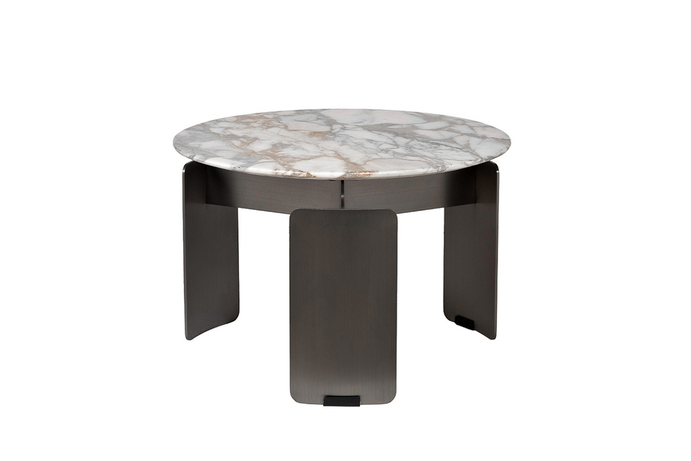Стол журнальный Garda Decor Garda Decor, мрамор Арабескато Корчия (Arabescato Corchia) d60*40 см