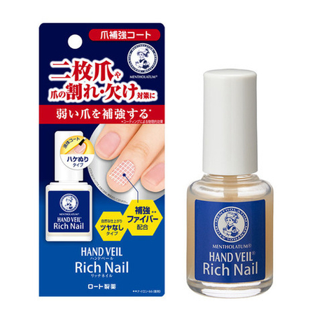 Mentholatum Rich Nail укрепляющий лечебный лак для восстановления ногтей, 10 мл