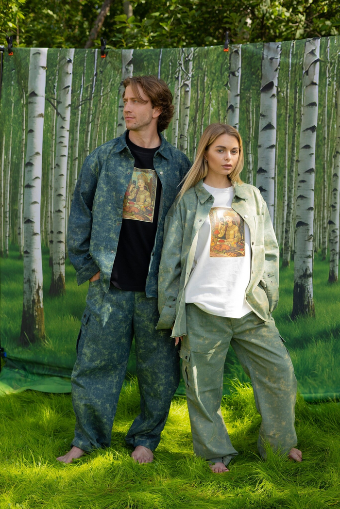 Джинсы Cargo Forest Man (Dark Blue Green)