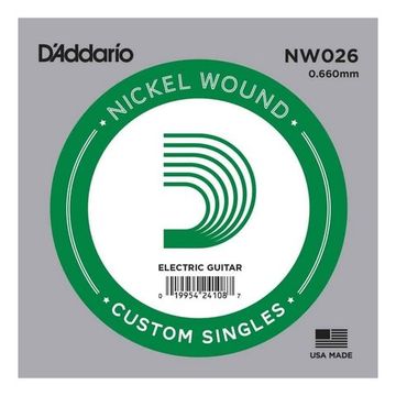 Струна одиночная для электрогитары D'ADDARIO NW026