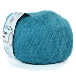 Пряжа Super Kid Mohair, 25г,237м, 47%супер кид мохер,31%мериносовая шерсть, 22% па (цена за 1шт)