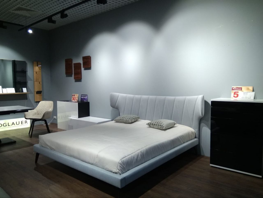 Кровать 1801 серая