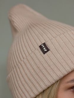 Шапка вязаная весенняя/осенняя МУЛА(Сандал)