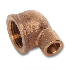 Угольник под пайку переходной внутренняя резьба для медных труб SANHA 15 х 1/2* (ВП - ВР)