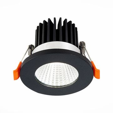 Встраиваемый светодиодный светильник LED 10W 3000K ST704.438.10 чёрный ST-Luce