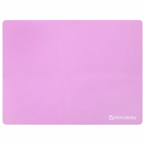 Настольное покрытие BRAUBERG для труда и творческих занятий, силикон, розовое, 30х40 см, 272374