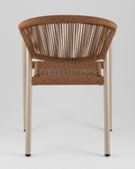 Стул Syna коричневый бежевые ножки