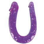 Двойной фаллоимитатор в мягкой упаковке Double Mini Dildo ROSYLAND (фиолетовый) (Цвет: фиолетовый)