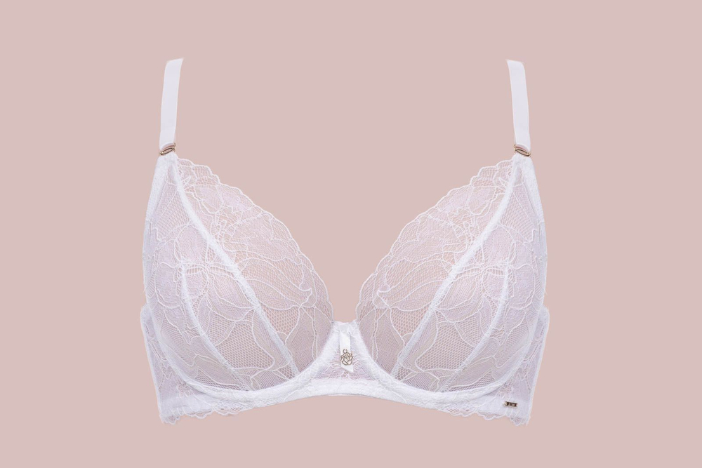 Белый бюстгальтер Glow с мягкими чашечками на косточках (Размер: 80E) (Цвет: белый)