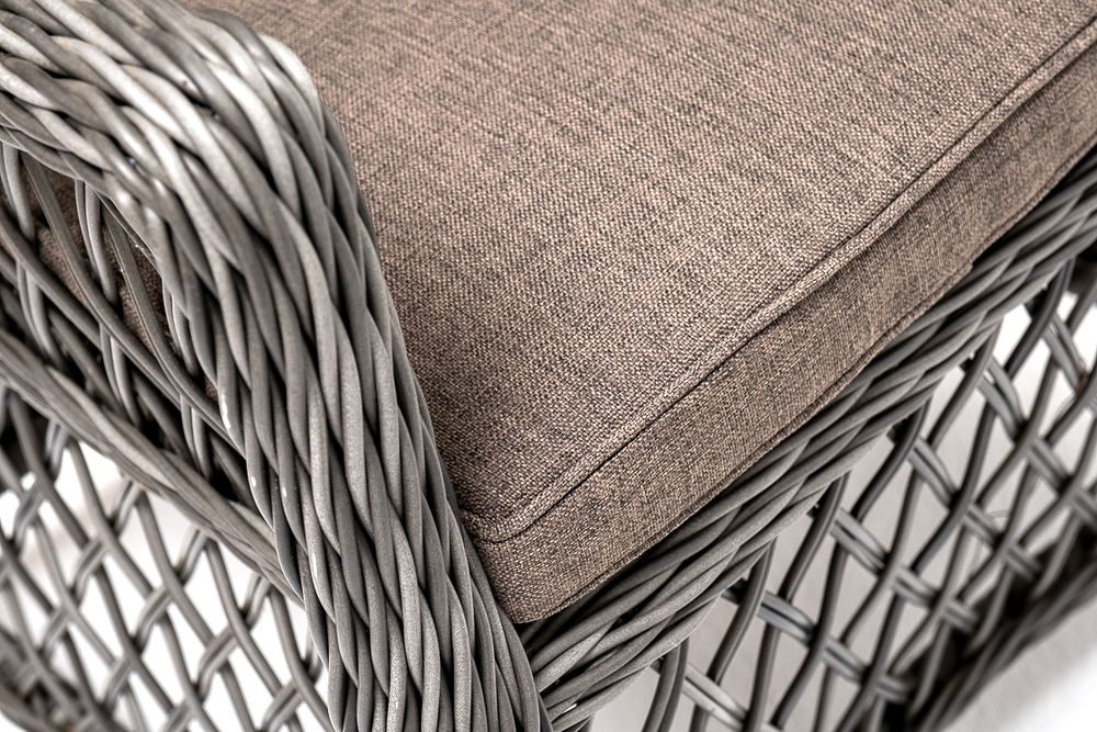 "Эспрессо-80 L" обеденная группа плетеная, цвет графит