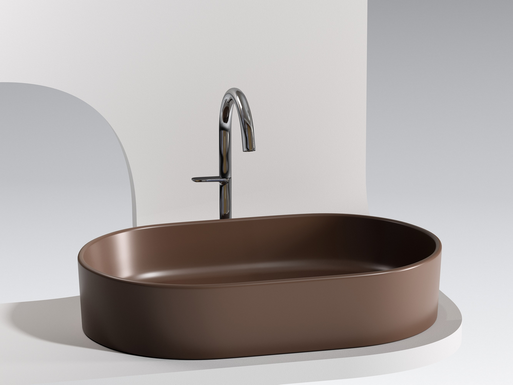 Умывальник чаша накладная овальная (цвет Темно-x