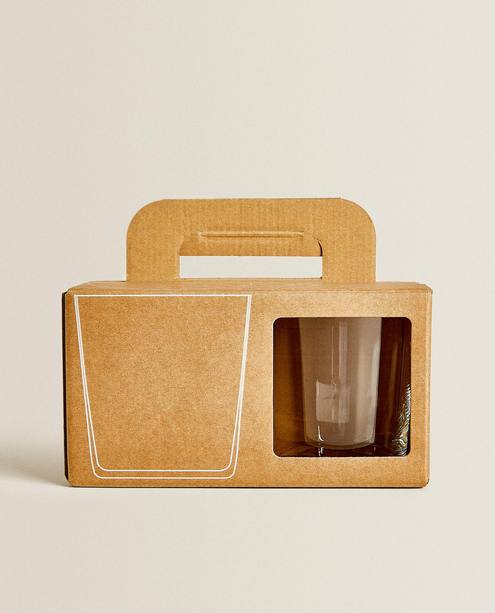 Zara Home стакан из стекла, цвет прозрачный, 9 см · 6297/561