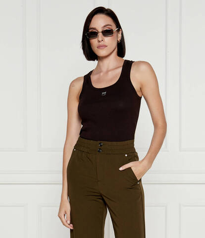 Топ CALCOLATORE Pinko - коричневый(100807 A22X)