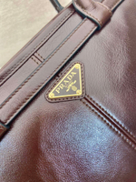 Prada Extra Large Leather Handbag 42 cm