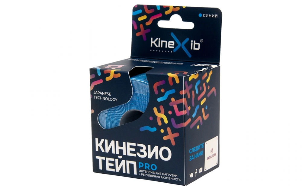 Кинезио-тейп KINEXIB Pro 5м x 5см синий