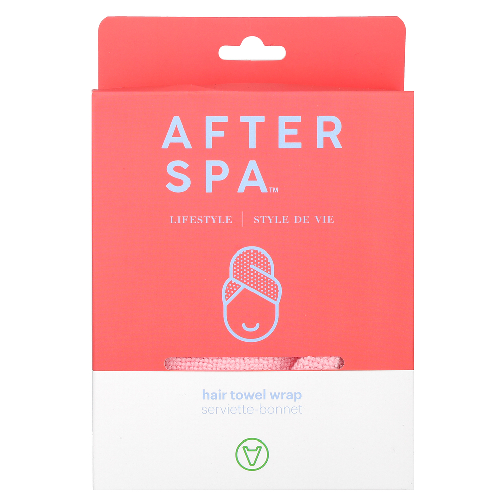 AfterSpa, полотенце для волос, розовое, 1 шт.