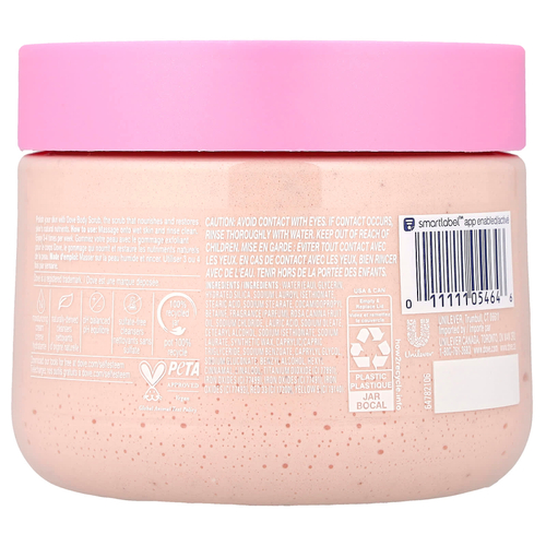 Dove, скраб для тела, гималайская соль и розовое масло, 425 г (15 унций)