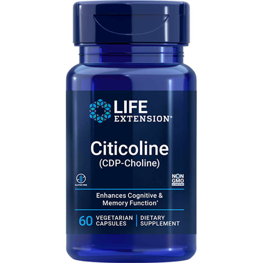 Citicoline (CDP-Choline) 60 капсул Life Extension