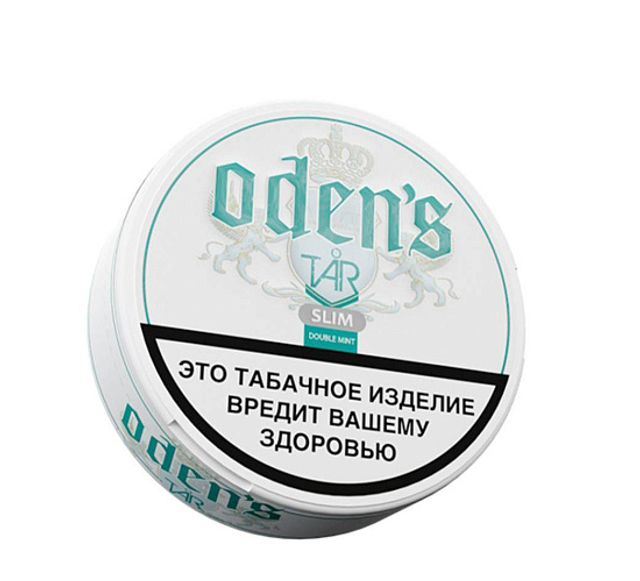 Жевательный табак ODEN'S TAR Slim - Double Mint 13г