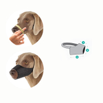 Намордник нейлоновый XL, 360*60*100мм, Gamma