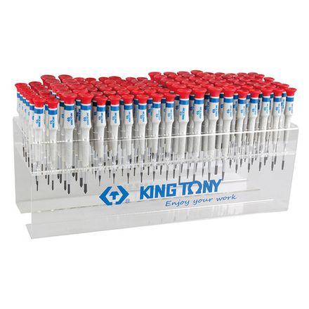 Цена на KING TONY (31419MR) Стенд с прецизионными отвертками, серии 1431, 1432, 1433, 114 предметов