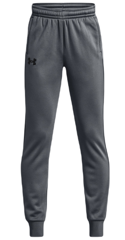 Детские теннисные брюки Under Armour Boys' Armour Fleece Joggers - pitch grey/black