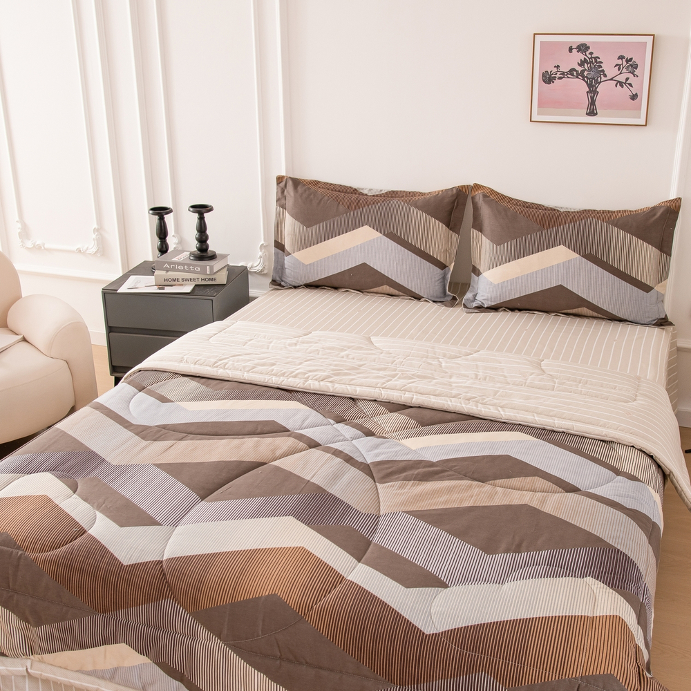 Комплект постельного белья Сатин с Одеялом 100% хлопок 160x80 на резинке OBR162