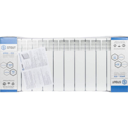 STOUT Space 350 12 секций радиатор биметаллический боковое подключение