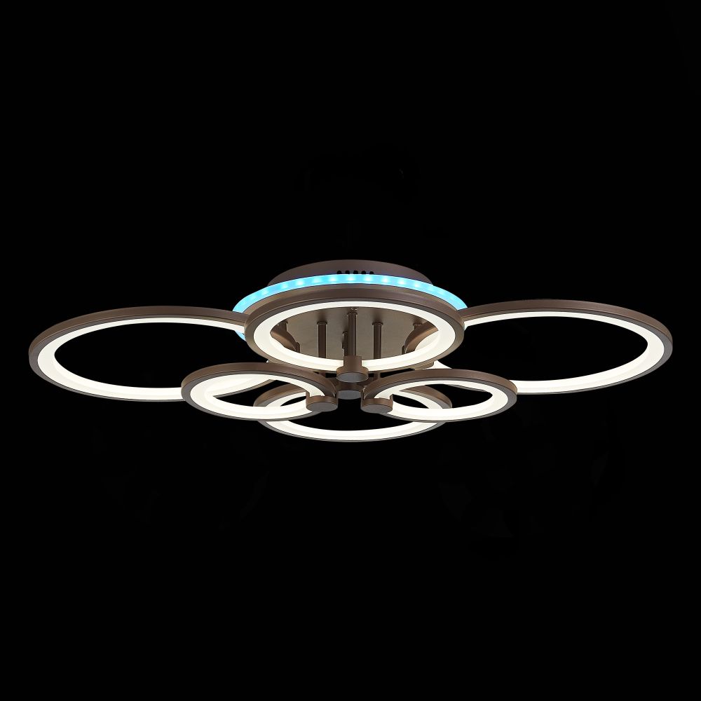 SLE200372-06 Светильник потолочный Кофейный/Белый LED 1*168W 3000-6000K LETO