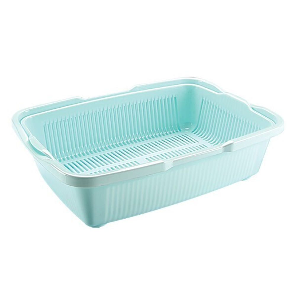 Туалет для кошек большой с сеткой ментол