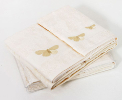 Набор полотенец 3 шт Devilla Palma Бабочки экрю