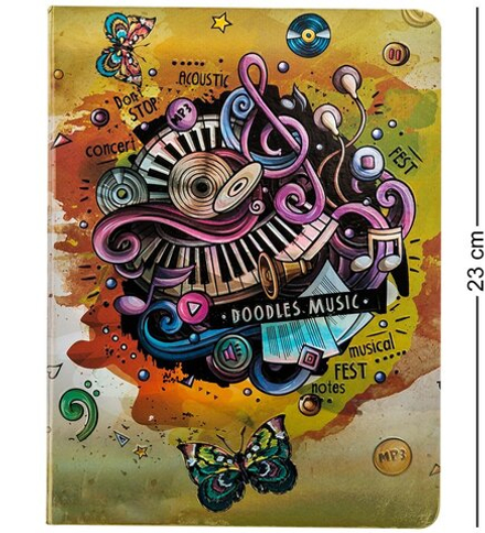 BM-01/2 Блокнот бол. «Звуки музыки» (3D твердая обложка)