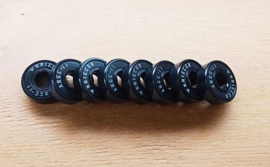 Подшипники Krieger ABEC-11 (8 штук в тубусе), черные